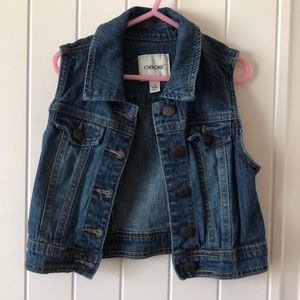 Cherokee Girls Jean Vest size S 6/6X